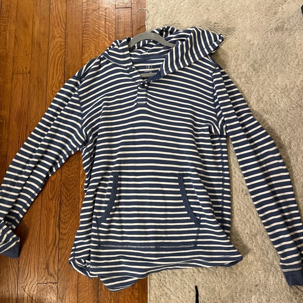 Striped Sweater Jacket Hoodie